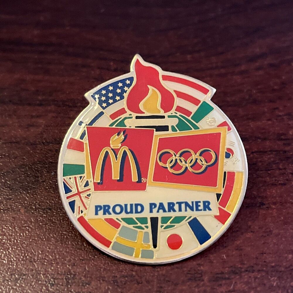 McDonald’s 2000 Olympics Flags Of The World  Proud‎ Partner Employee Lapel Pin